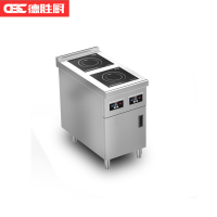 德胜厨电磁双头煲仔炉380V三相四线3.5kw*2 400*800*(800+30)