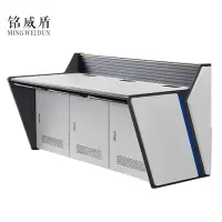 铭威盾监控操作台三联电脑机房指挥中心控制台平台桌调度台加厚三联2400*900*750常规款