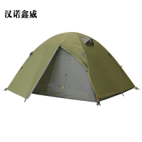 汉诺鑫威210*140*110cm加厚帐篷户外露营旅行帐篷橄榄绿色配铝杆防潮垫常规款