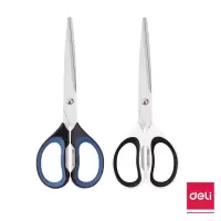 得力(deli) 经典办公剪刀(混) 6058 175mm 2把装