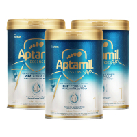 [3罐装]爱他美(Aptamil)爱他美奇迹白罐[亲熠]适度水解低敏益生菌婴儿奶粉1段0-6个月900g[27年2月]
