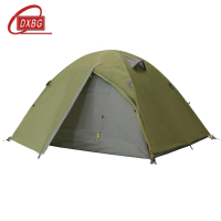 DXBG210*140*110cm加厚帐篷户外露营旅行帐篷橄榄绿色配铝杆防潮垫地席常规款