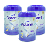 [3罐装]爱他美(Aptamil)白金致亲中国香港版 较大婴儿配方奶粉2段(6-12个月) 900g