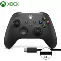 微软Xbox无线控制器 磨砂黑+USB-C线缆 PC游戏手柄 蓝牙连Win10/平板/手机 无线连Xbox