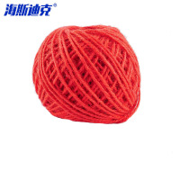 海斯迪克 HKL-1082 彩色麻绳 大红*1卷