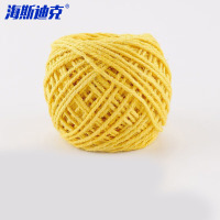 海斯迪克 HKL-1082 彩色麻绳 黄色*1卷