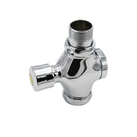 京采优品 手按式大便冲水阀 蹲便器延时阀 开关大体 铜 6分进水 (单位:个)