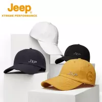 Jeep吉普户外防晒棒球帽男防水透气运动帽女可调节大檐帽时尚帽子J123078904