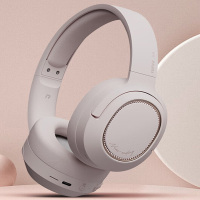 漫步者 Free Pro 主动降噪耳机 头戴蓝牙耳机 烟灰粉
