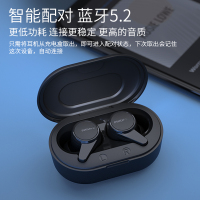 飞利浦(PHILIPS)真无线 蓝牙耳机无线运动耳机游戏耳机回音降噪蓝牙5.2智能配对苹果华为手机TAT1207黑