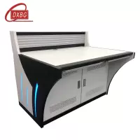 DXBG监控操作台双联定制电脑机房指挥中心控制台平台桌调度台加厚双联带灯1200*900*750常规款