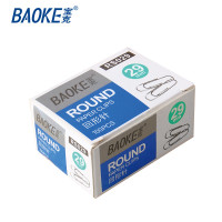 宝克(baoke)银色回形针回旋针文件单据别针办公文具用品RS029 29mm
