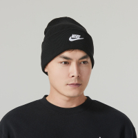 Nike耐克毛线帽男女帽2023冬季新款保暖防风运动针织帽FB6528-010