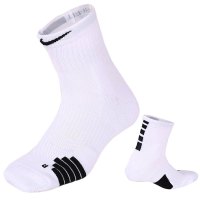 NIKE耐克袜子男女袜2023夏季新款运动袜白色透气中筒袜SX7625-100