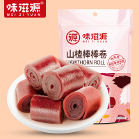 味滋源 山楂棒棒卷100g袋装鲜果打浆山楂卷蜜饯果脯果丹皮休闲零食品