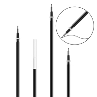 得力(deli) 中性笔芯水笔签字笔替芯 办公学生文具 20支/盒 0.5mm 黑 半针管 6901