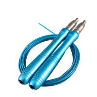 XUANGOCN 自锁钢丝跳绳铝合金手柄跳绳 蓝色