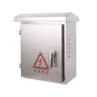 201户外不锈钢防雨箱 配电箱监控设备箱家用工厂用强电箱电控箱 500*600*200mm-把手锁-竖箱