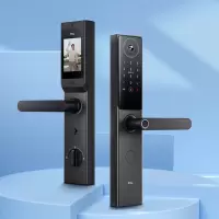 TCL 视频通话大屏猫眼AI变声防猫眼智能锁S10P 曜石黑(单位:件)(H)