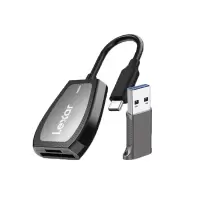 雷克沙 手机读卡器 Type-C TF/SD二合一多功能读卡器相机 官方标配+USB3.2转Type-C转接头 单位:套