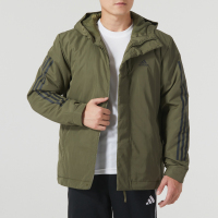 adidas阿迪达斯官方轻运动男装冬季新款运动连帽保暖棉服IP2535 岩层橄榄绿 A/2XS