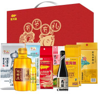 金龙鱼春节年货大礼包C款3450g+1100ml 米面油调味品杂粮礼盒团购礼品
