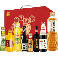 金龙鱼春节年货调料礼盒B款700g+3090ml 食用油酱油耗油陈醋香油调味品大礼包 节日团购礼品