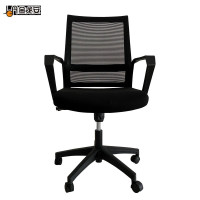 金戈安 办公椅老板椅人体工学电脑椅网布转椅职员椅家用会议椅培训椅(C053黑)