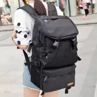 Landcase 背包男女休闲旅行背包 黑色小号