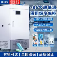 和尔曼 208升医用零下45度超低温立式大把手液晶显示屏冰箱冰柜 科研实验室医院疫苗药剂储存冷冻柜DW-45L208