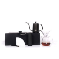 泰摩 栗子C3手冲咖啡壶套装(标准版黑色)