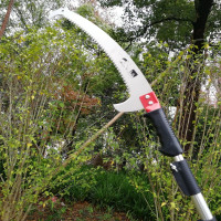 高空修树技神器多功能铝合金锯子 3.5米卡扣伸缩双勾锯