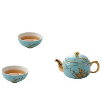 永丰源西湖蓝4头旅行茶具