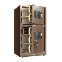 保险柜家用大型指纹密码80cm办公室保管箱对开双门智能全钢防盗保险箱保管柜新品可入墙 高80CM