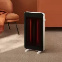 美的(Midea)电暖取暖器NPW-ML 烤火炉4级防水黑晶发热管两档功率暗光居浴两用