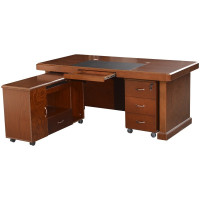 金戈安 办公桌老板桌现代简约班台桌总裁桌办公家具1.6米