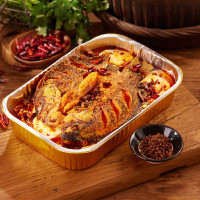 悦厨彩 香辣烤鱼1350g+椰香咖喱鸡180g+台式卤肉170g速冻菜肴制品 熟制品预配菜