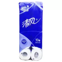 芳美达 清风卷纸卫生纸卷筒纸 3层275段*10卷 原木浆家用厕纸 1提