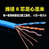 小窝厘 苏通 纯铜超五类网线家用高速宽带一箱300米