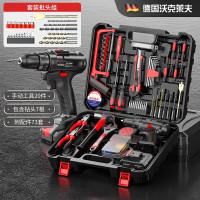 沃克莱夫手电钻工具箱家用五金工具套装组合维修套装电工木工电讯维修工具 21V星耀100件套工具箱套装