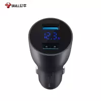 公牛车载充电器 60W(MAX)快充车充双USB一拖二GNV-CU1602智能数显屏 适用苹果/华为/小米/三星