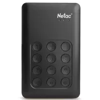 朗科 (Netac)USB3.0移动硬盘 K588安全系列2.5英寸按键加密USB物理密码存储硬盘 黑色 1TB