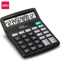 得力/deli 计算器 837Y 台式机 7号电池 12位