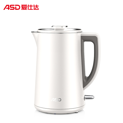 爱仕达(ASD)K系列家用316L不锈钢壶身双层防烫快速沸腾1.5L电水壶AW-S15G365