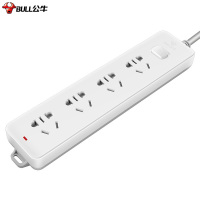 公牛(BULL) 新国标插座/插线板/插排/排插/接线板/拖线板 GN-410-4位总控全长5米