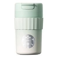星巴克 绿色渐变款桌面不锈钢杯