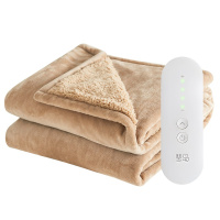 琴岛 电热毯暖身毯披盖毯暖膝盖毯家用暖肩护膝毯暖 亮黄色150*80cm 舒适绒+棉花绒(807103)(新疆西藏不发货
