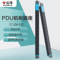 公牛(BULL)PDU机柜插座/插线板/插排/排插/接线板/拖线板 12位总控全长3米GNE-10C0
