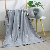 紫韵喵喵休闲套装ZY-TS1360 毯子+U型枕 100*150cm+28*27*9cm