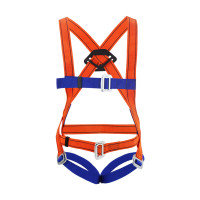 来禹五点式安全带丙纶双背安全带 1.5米双大钩缓冲包